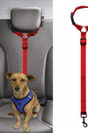 Dog Cat Safety Seat Belt Strap Car Headrest Restraint Adjustable Nylon Fabric Dog Restraints Vehicle Seatbelts Harness