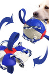 Interactive Dog Football Soccer Ball With Tabs Inflated Training Toy Outdoor Border Collie Balls Pet Products