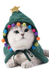 Cute Dog Cat Costume Christmas Cloak Halloween Disguise Cat