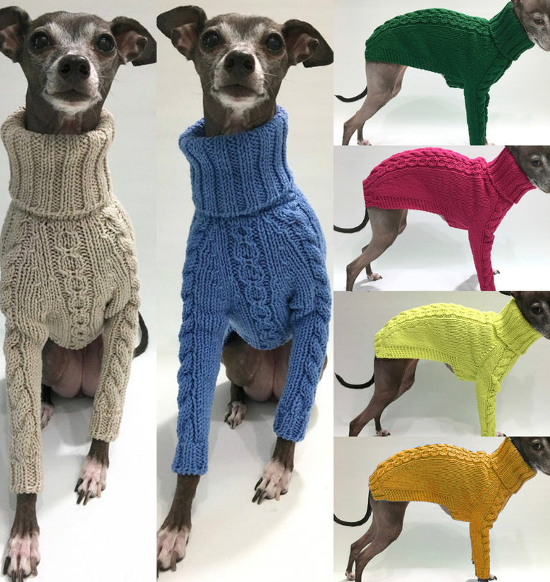 Winter Solid High Collar Dog Sweater Pet Products