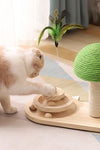 Pet Cat Tree Toys Cat Scratch Post Pet Furniture Scratching Post Cats Claw Scratcher Double Sisal Balls Cat Accessories