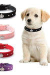 Comfortable Velvet Cloth Collar Diamond Crown Pet Supplies