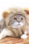 Funny Pet Hat For Small Dogs Cats Hat Emulation Lion Hair Mane Ears Head Cap Scarf Pet Halloween Festival Costume