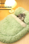 Long Wool Oval Plus Quilt Warm Cat Dog Nest More Than Pets Bed Colors Winter Pet Products