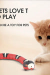 Smart Sensing Snake Cat Toys Electric Interactive Toys For Cats USB Charging Cat Accessories For Pet Dogs Game Play Toy