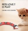 Smart Sensing Snake Cat Toys Electric Interactive Toys For Cats USB Charging Cat Accessories For Pet Dogs Game Play Toy