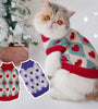 Christmas Rhombus Love Sweater Cat Clothes