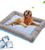 Pet Cooling Pad Bed For Dogs Cats Puppy Kitten Cool Mat Pet Blanket Ice Silk Material Soft For Summer Sleeping  Blue Breathable