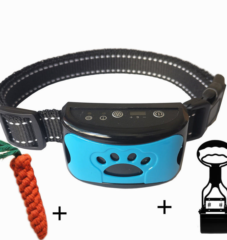 Dog Training Collar Waterproof Electric Pet Remote Control Rechargeable Dogs Trainer Bark Arrester With Shock Vibration Sound