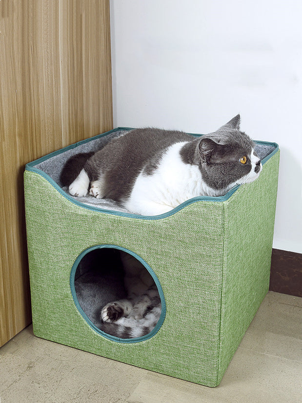 Closed, Easy To Clean, Deep Sleep, Double-Layer Four-Season Universal Large Pet Nest