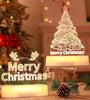 Christmas Decoration 3D Lamp Acrylic LED Night Lights New Year Valentines Day Christmas Kids Gift Christmas Ornaments