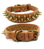 Bronze pointed rivet pet collar - PawfectPicks