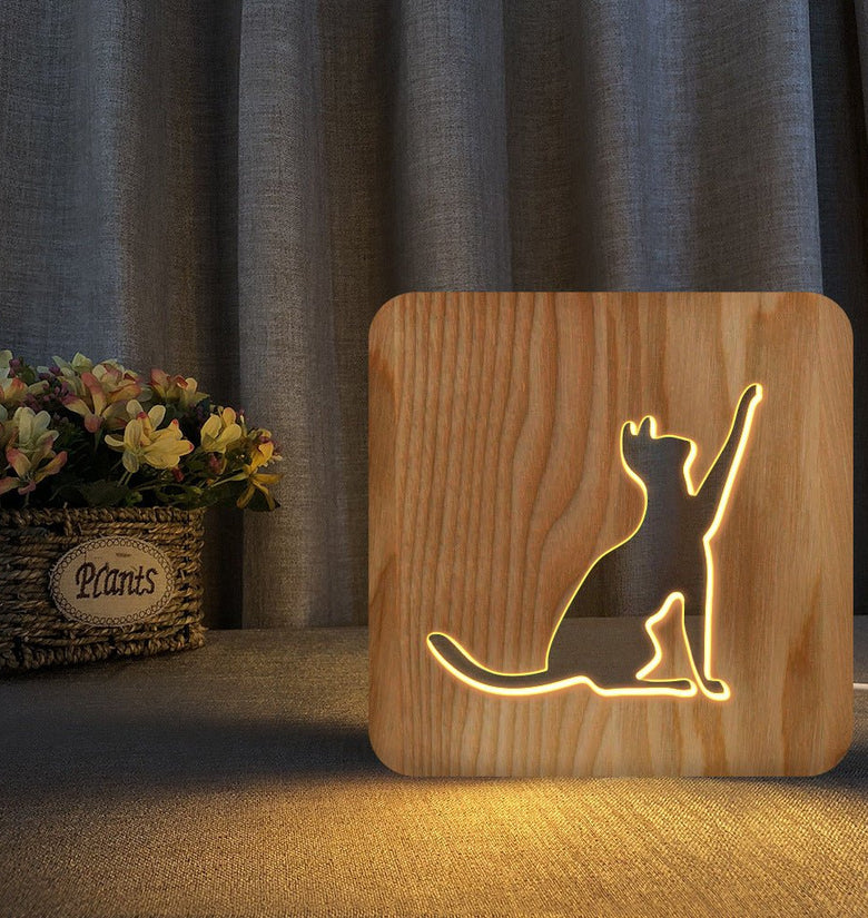 Cat Shape Christmas Night Light - PawfectPicks