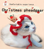 Christmas Tree Pet Head Cover Crocheted Hand-woven Cat Dog Hats Pets Products