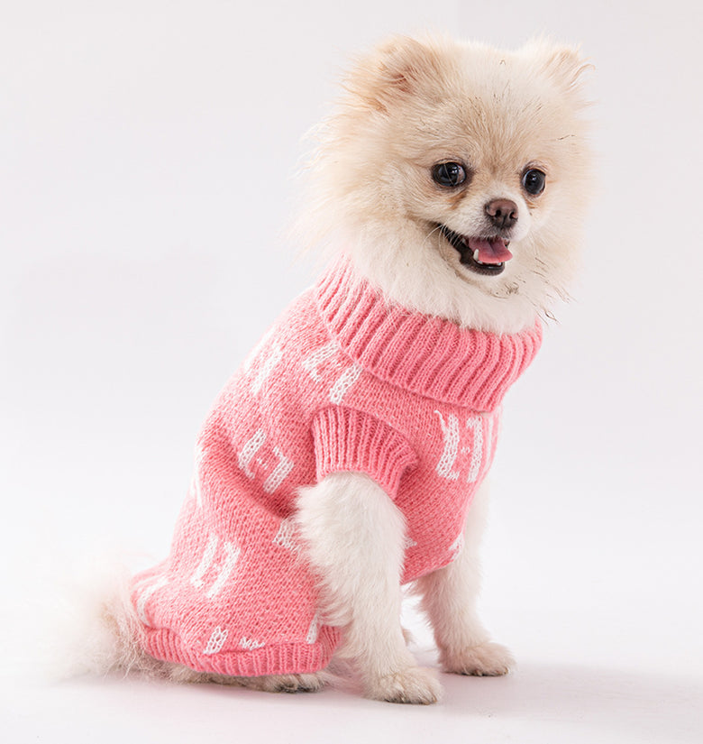 Costume High Collar Fashionable Pet Sweater